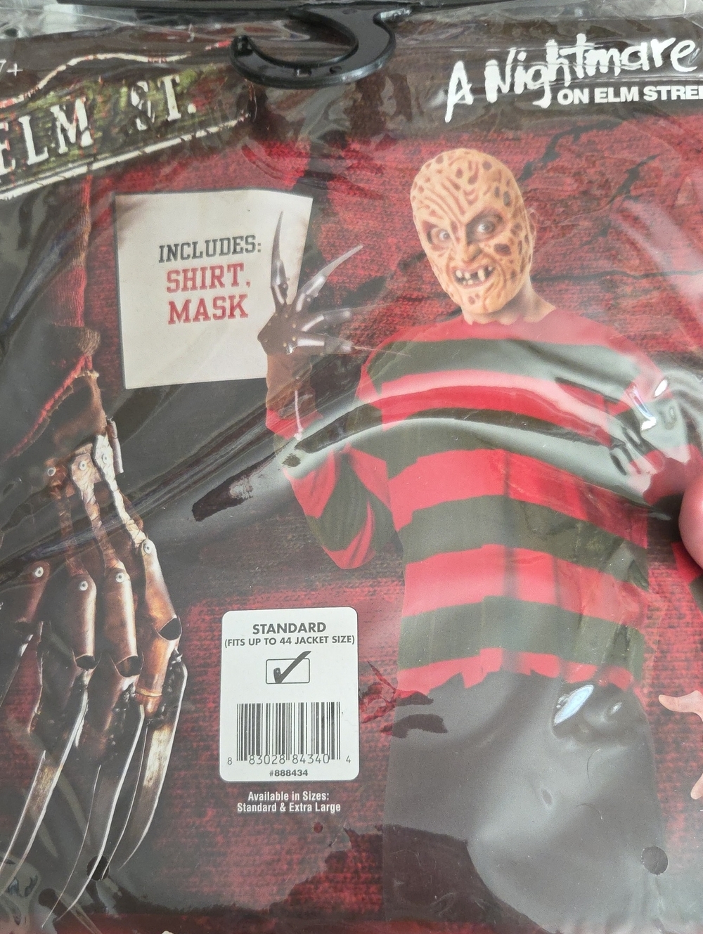 Rubie's Freddy-Inspired Striped Shirt & Mask - Red, Green